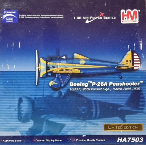 P-26A Peashooter USAAF, 95th Sqn., March Field 1935