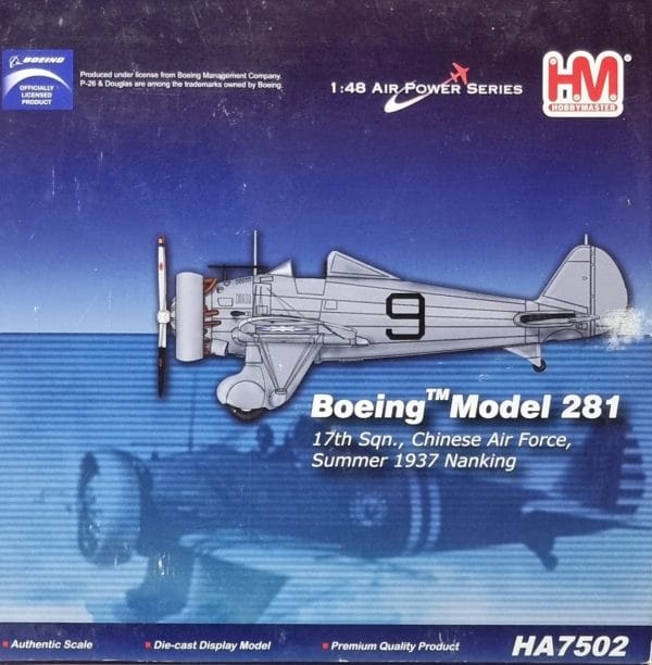 Boeing Model 281, 17th Squadron, Chinese Air Force