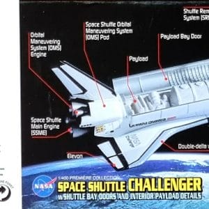 NASA Space Shuttle Challenger w/Shuttle Bay Doors and Interior Payload Details