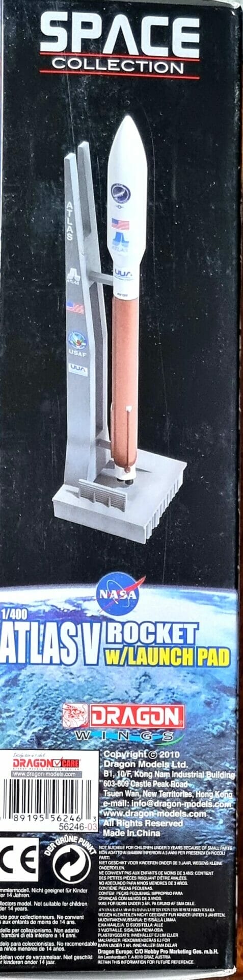 1/400 Atlas V w/Launch Pad