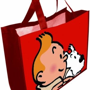 Tin Tin Bags: 45 x 38 x 20 cm Red reusable bags