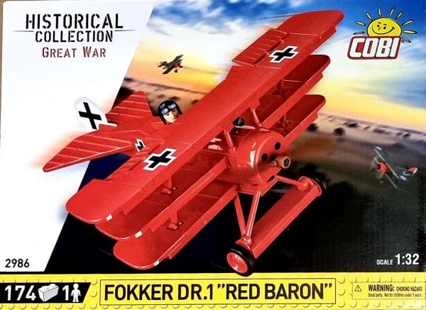 174 PCS HC GREAT WAR /2986/ FOKKER DR.1 RED BARO