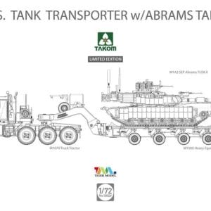 US M1070 et M1000 TANK 70 TON TRANSPORTER with M1A2 ABRAMS