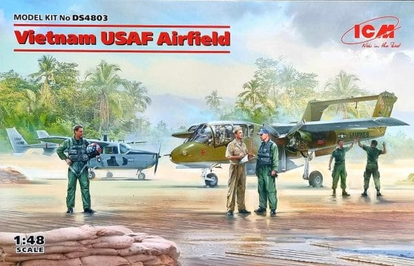 Vietnam USAF Airfield(Cessna O-2A,OV-10 Bronco,US Pil&Gro.Pers(Viet.War)5 fig