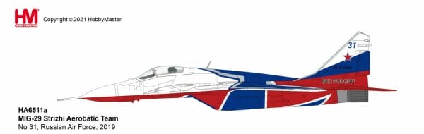 MIG-29 Strizhi Aerobatic Team 31, Russian Air Force, 2019