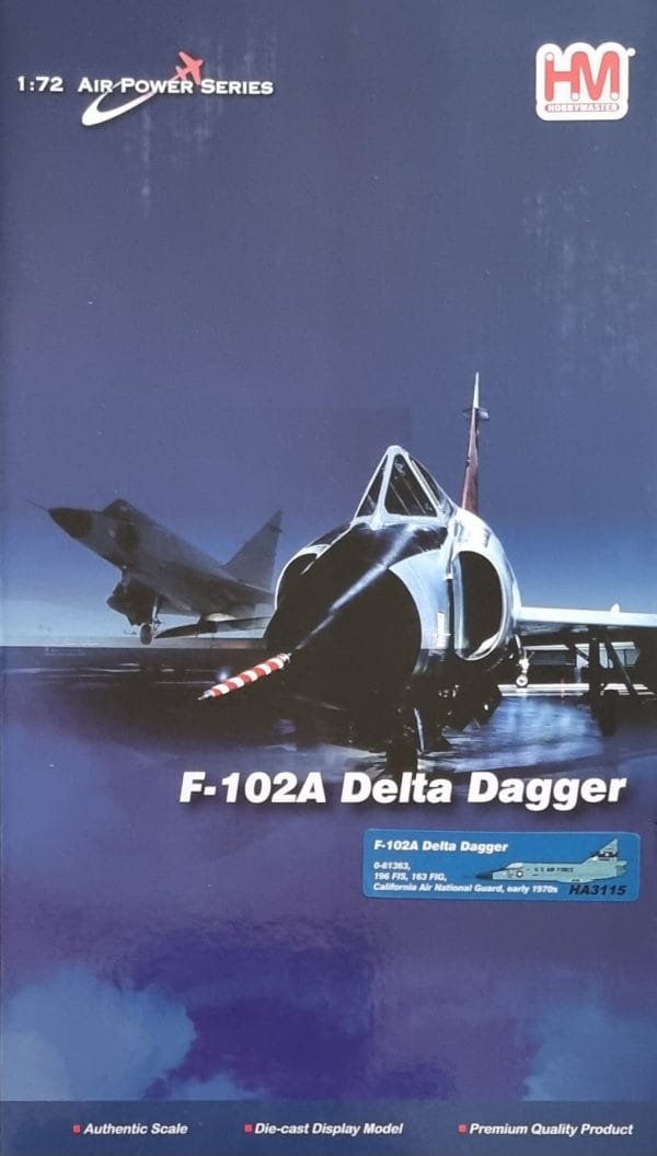 F-102A Delta Dagger 0-61363, 196 FIS, 163 FIG, California Air National Guard, early 1970s