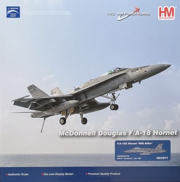 F/A-18C Hornet “MIG Killer” 163502/AA410, VFA-81 “Sunliners”, Jan 1991