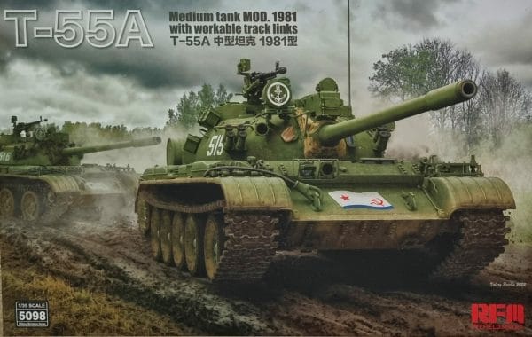 T-55A Mediun Tank Mod.1981 with workable track links