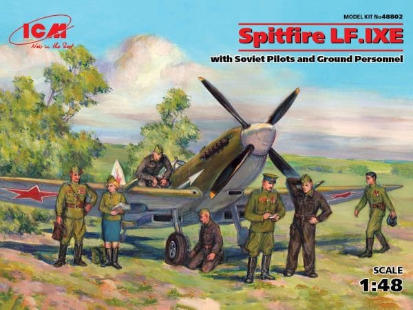ICM	48802	Spitfire LF.IXE with Pilots, Personnel