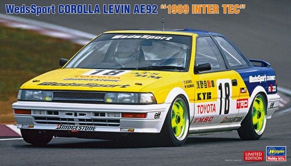 hasegawa	20531	WedsSport Corolla Levin AE92 “1989 Inter Tec”