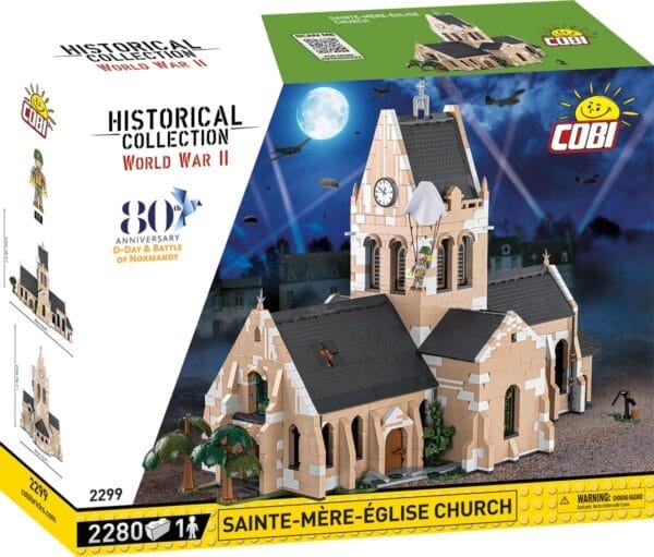 cobi	2299	2255 PCS HC WWII /2299/ CHURCH SAINTE-MERE-EGLIS